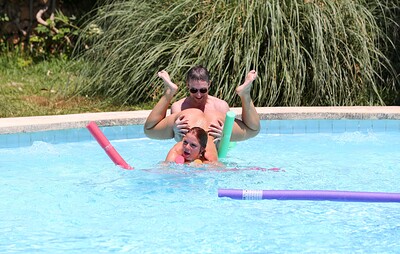 Mea Melone and Amirah Adara in Fun by the pool from 
