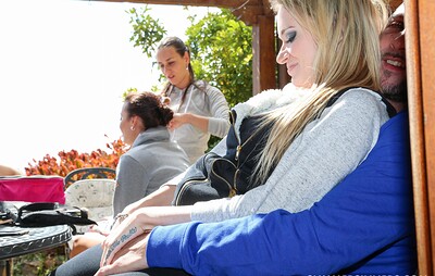 Mea Melone and Angel Piaff in Cloudy day activities from 