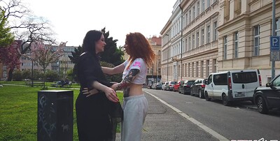 Anna de Ville and Giada Suicide in European Bachlorette Party Gang Bang from 