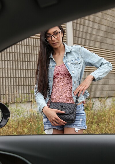 Ashley Ocean in Petite street slut from 