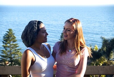 Marie McCray and Angelina Stoli in My Cumming Out #02, Scene #03 from 