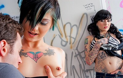 Kleio Valentien and Kylee Kross in Bar Bathroom Romp, Scene #01 from 