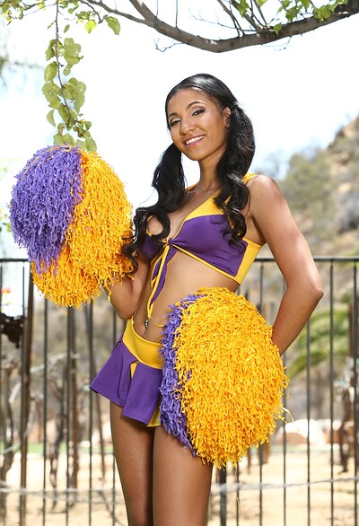 Sadie Santana and Marcus London in Chocolate Cheerleader Camp #05, Scene #01 from 