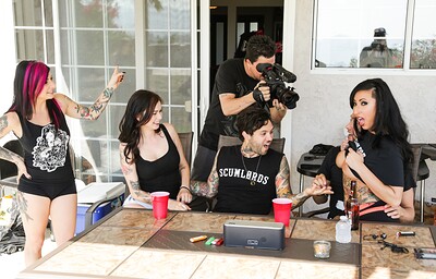 Joanna Angel and Vera Drake in Between Scenes Hang Out Sex 2, Scene #01 from