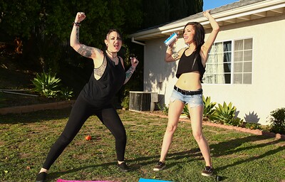 Callie Cyprus and Tommy Pistol in Dykes Takin' Dick - Callie Cyprus, Scene #01 from 
