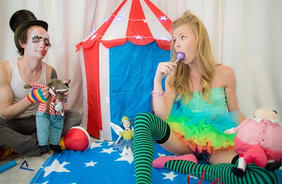 Nicole Clitman and Owen Gray in Creepy Ass Clown's Perverted Circus from 