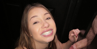 Taylor Sands in Taylor Sands' First Gloryhole Video, Scene #01 from 