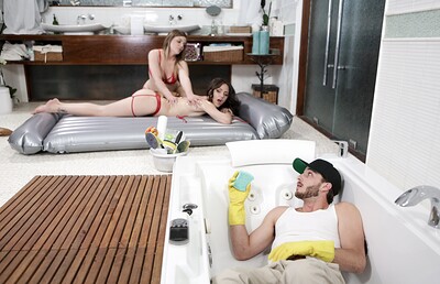 Alex More and Kendra Lynn in Janitor in the Tub, Scene #01 from 