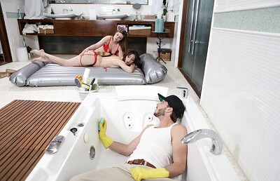 Alex More and Kendra Lynn in Janitor in the Tub, Scene #01 from 