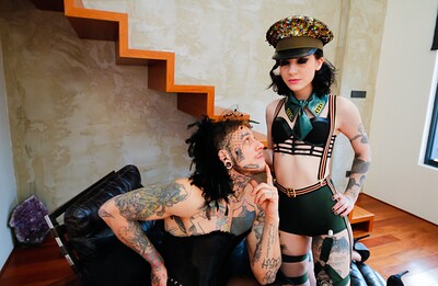Charlotte Sartre and Damien Soup in Charlotte + Transvestite: Anal Gaping! from 