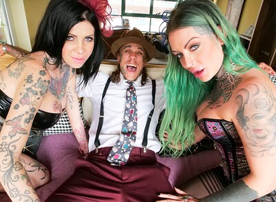 Megan Inky and Phoenix Madina in Megan & Phoenix: Gaping Anal Threesome from
