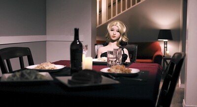 Whitney Wright and Tommy Pistol in Future Darkly: The Aura Doll, Scene #01 from 