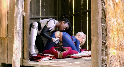 Kenzie Taylor and Ana Foxxx in CAPTAIN MARVEL XXX: AN AXEL BRAUN PARODY Scene 5 from 