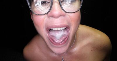 Carmela Clutch in Carmela's First Gloryhole Video, Scene #01 from 