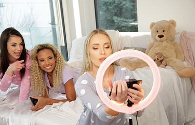 Angelika Grays and Anastasia Brokelyn in PJs Play Date, Scene #01 from