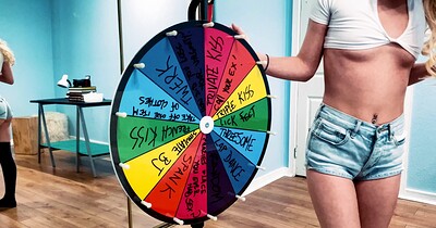 Riley Star and Kyler Quinn in Epic DARE Wheel Challenge! (3 Girls x 3 Spins = 9 Dares!) from 