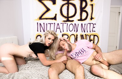 Kay Carter and Wolf Hudson in Sigma Phi Bi - Scene 3 from 