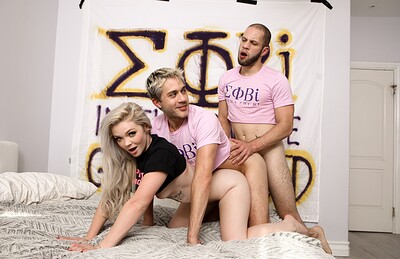 Kay Carter and Wolf Hudson in Sigma Phi Bi - Scene 3 from 