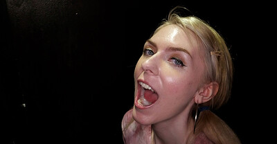 Celestina Blooms in Celestina's First Gloryhole Video, Scene #01 from 
