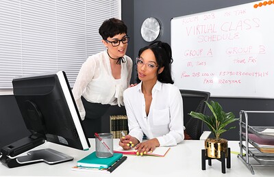 Olive Glass and Alexis Tae in His Wife's Secret Lez Affair #02 - Alexis Tae & Olive Glass from 