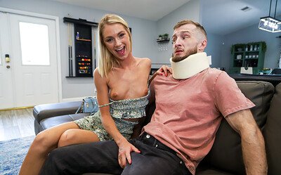 Payton Avery and Brick Danger in Perverted Teen Stepsister Takes Advantage of Injured Stepbrother, Scene #01 from 