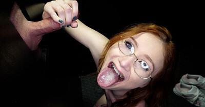 Scarlet Skies in Scarlet's First Gloryhole Video, Scene #01 from