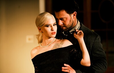 Kiara Cole and Seth Gamble in Dark Is The Night: Scene 3 from