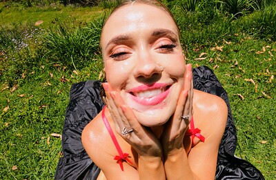 Scarlet Chase and Elic Chase in Cover Me In Sun, Oil & Cum, Scene #01 from 
