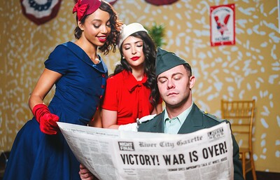 Jane Wilde and Alexis Tae in Timeless 1940's from