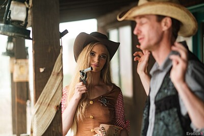 Lana Sharapova and Ryan Mclane in New Sheriff In Town from 