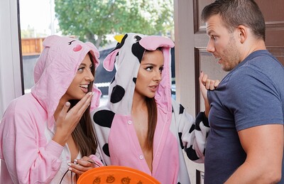 Vanna Bardot and Gia Derza in Trick Or Treat Scene #01 from