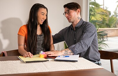 Kimmy Kimm in Student Sucks The Tutor from