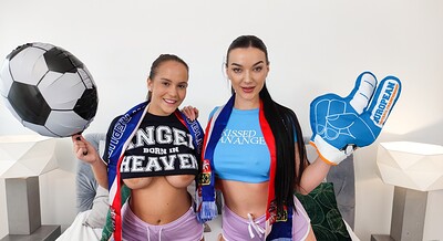 Lady Gang and Jennifer Mendez in Swapping Orgy with Crazy Czech Football Fans Lady Gang & Jennifer Mendez from