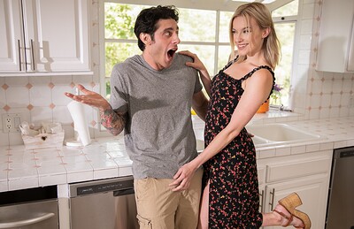 Lindsey Lakes in Blonde Widow Wants Her Stepson's Cock from