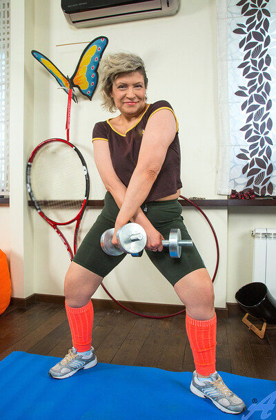 Angel Baby in Mature Workout from 