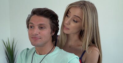 Haley Reed and Jay Romero in Step Sister Practices Cpr - S16:E1 from 