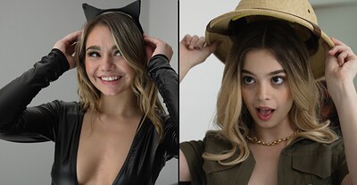 Mia Kay and Molly Little in This Halloween My Stepsis Jumped My Bones - S24:E10 from