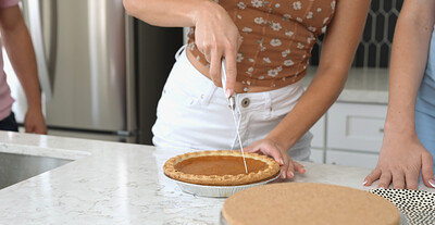 Katie Kush and Skyler Storm in I Had My Stepsisters Thanksgiving Pie - S29:E7 from 