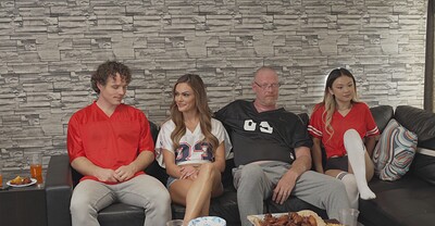 Aila Donovan and Lulu Chu in Super Sunday With My Swap Family - S2:E5 from 
