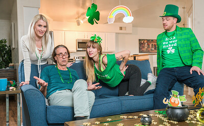 Angel Youngs and Katie Monroe in St Patricks Day With My Swap Family Gets Sexual - S2:E8 from 