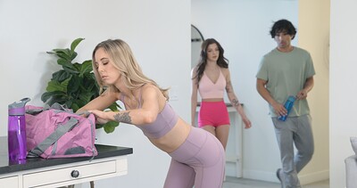 Jade Maris and Millie Morgan in Stepmoms Young Dick Workout - S2:E10 from 