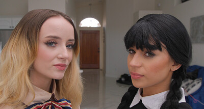 Alex Mack and Aria Valencia in Megan Vs Wednesday - S31:E3 from