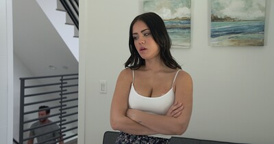 Alina Lopez and Seth Gamble in Step Sister Lends A Hand - S17:E6 from 