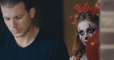 Codey Steele and Scarlet Skies in Stop Clowning Around Stepsis - S18:E9 from 