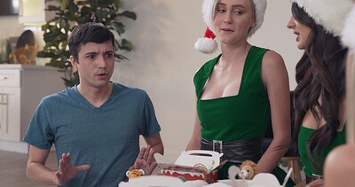 Alicia Williams and Eliza Ibarra in Stepsister And Her Friends Want Dick For Christmas - S19:E4 from