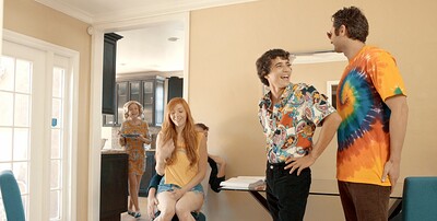 Brad Sterling and Lauren Phillips in That 70s Ho Cookies And Cream - S1:E7 from 