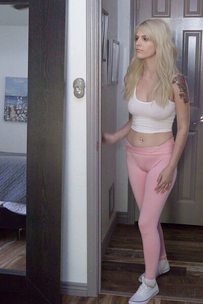 Megan Holly craves her stepdad's cum inside her, using her fingers, toys, and bare pussy to get it.
