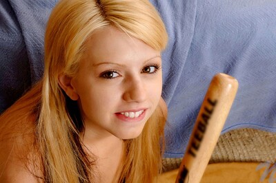 Lexie in Baseball gear from 