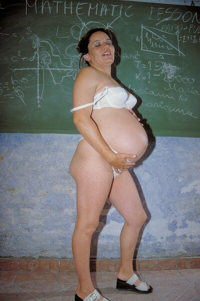  in Hot Preggo Masturbating from 