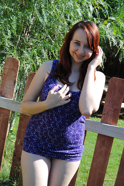 Alisyn in Redhead Bbw Striptease from 